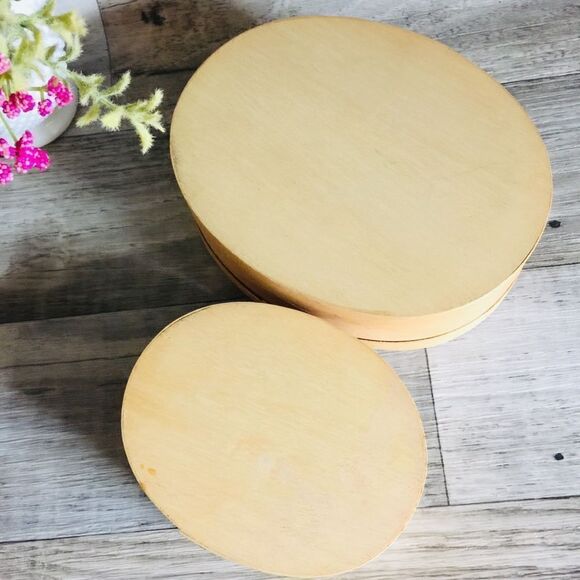 1982 Lillian Vernon Alan Wood Oval Pantry Boxes - Picture 6 of 8